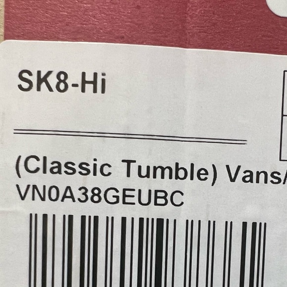 Vans SK8 Hi, Classic Tumble, VNOA38GEUBC, Black & White - Picture 3 of 12